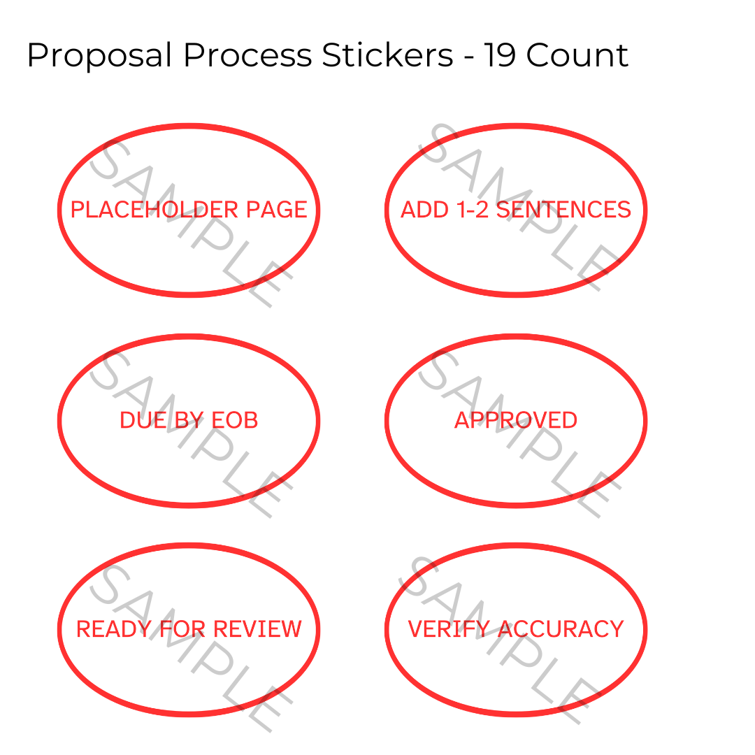 Proposal Process Sticker Pack